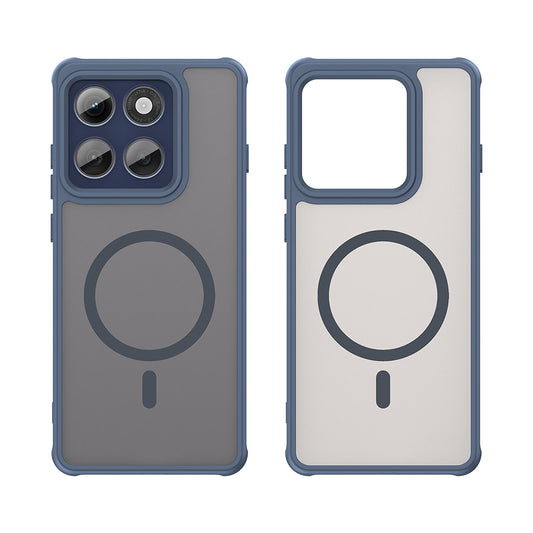 Θήκη MagSafe για Motorola Edge 60 Pro, Techsuit, HaloFrost II (Μεγάλη Οπή Φακού), Μπλε Σκούρο