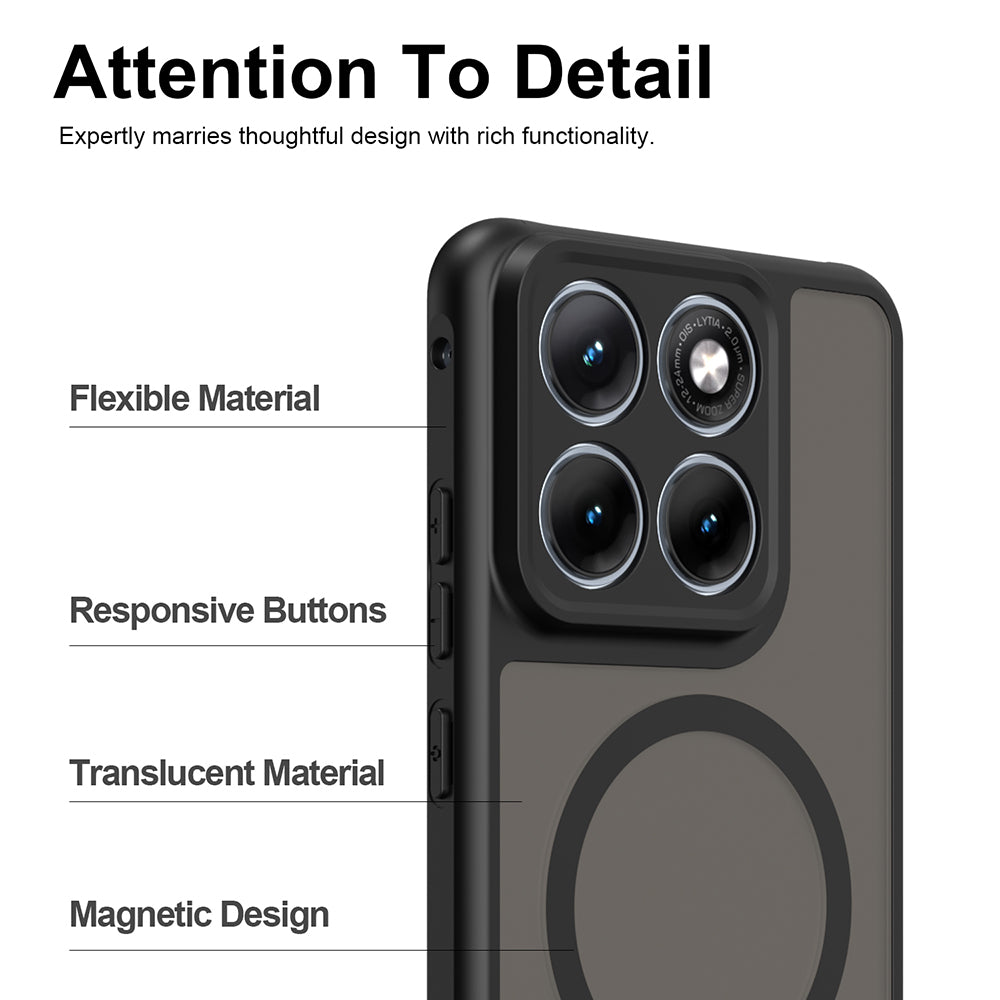 Θήκη MagSafe για Motorola Edge 70 Fusion, Techsuit, HaloFrost II, Μαύρη