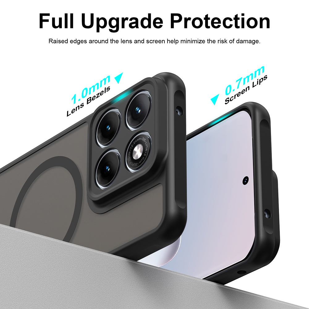 Θήκη MagSafe για Motorola Edge 70 Fusion, Techsuit, HaloFrost II, Μαύρη