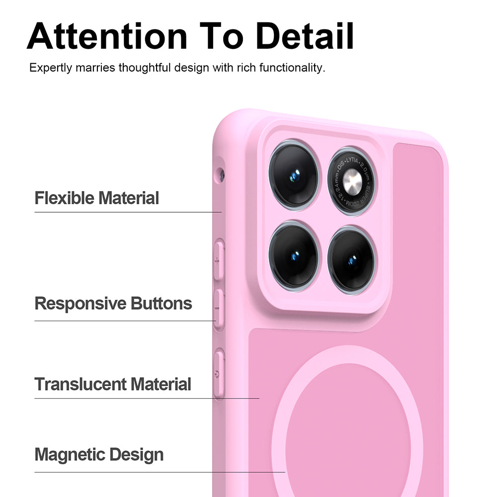 Θήκη MagSafe για Motorola Edge 70 Fusion, Techsuit, HaloFrost II, Ροζ