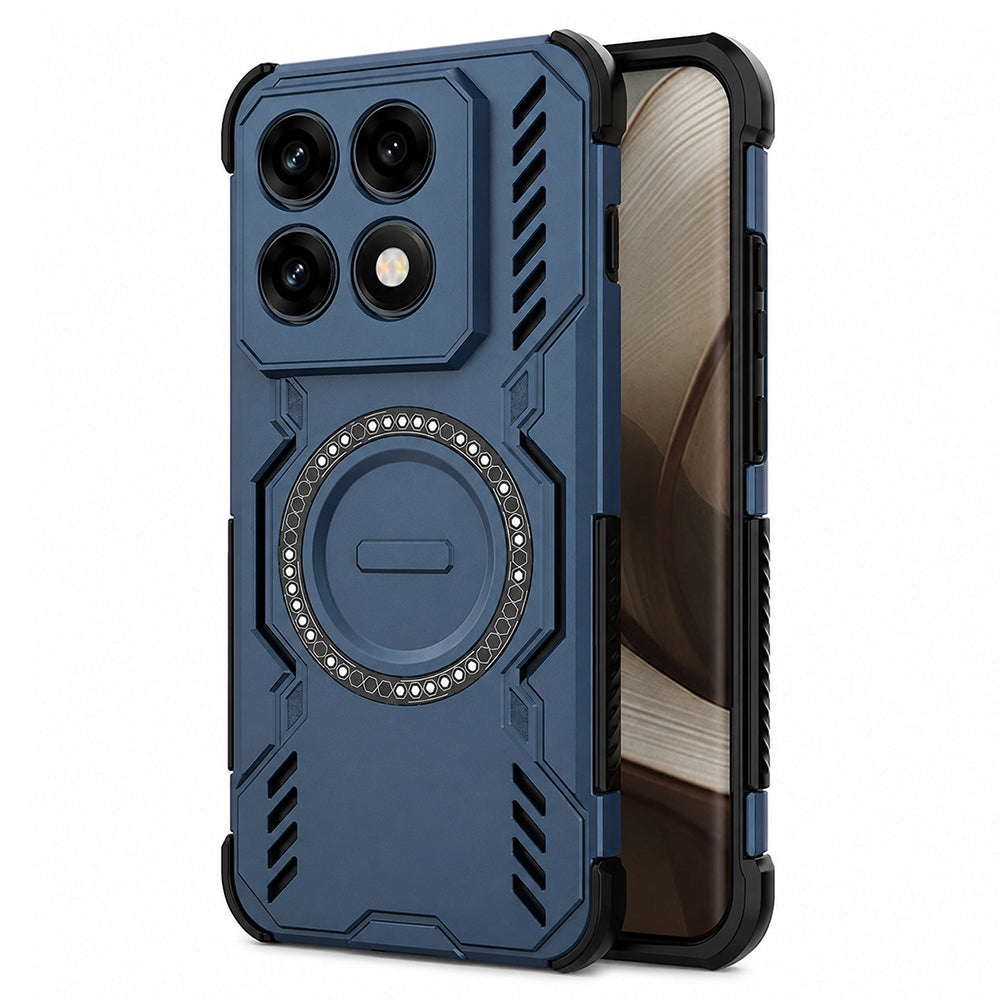 MagSafe Case for Motorola Edge 70 Pro, Techsuit, ArmorMag, Blue
