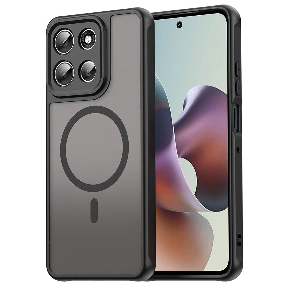Θήκη MagSafe για Motorola Moto G86, Techsuit, HaloFrost II, Μαύρο