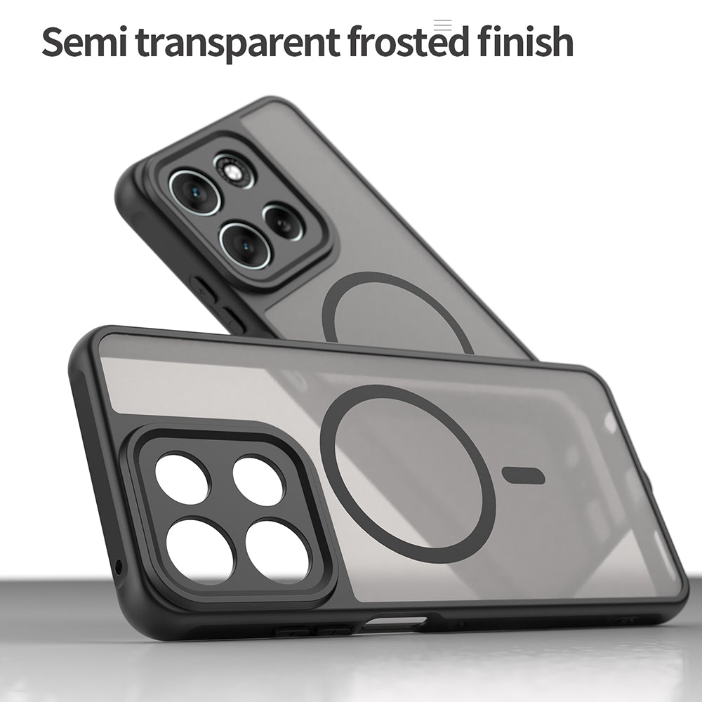 Θήκη MagSafe για Motorola Moto G86, Techsuit, HaloFrost II, Μαύρο