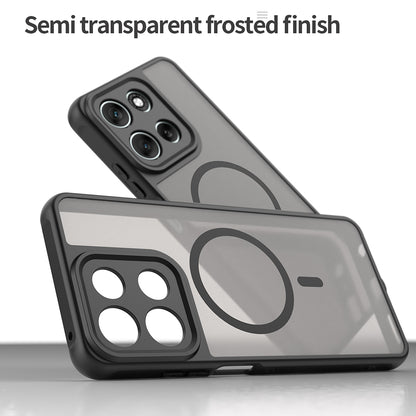 Θήκη MagSafe για Motorola Moto G86, Techsuit, HaloFrost II, Μαύρο