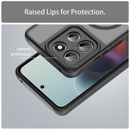Θήκη MagSafe για Motorola Moto G86, Techsuit, HaloFrost II, Μαύρο