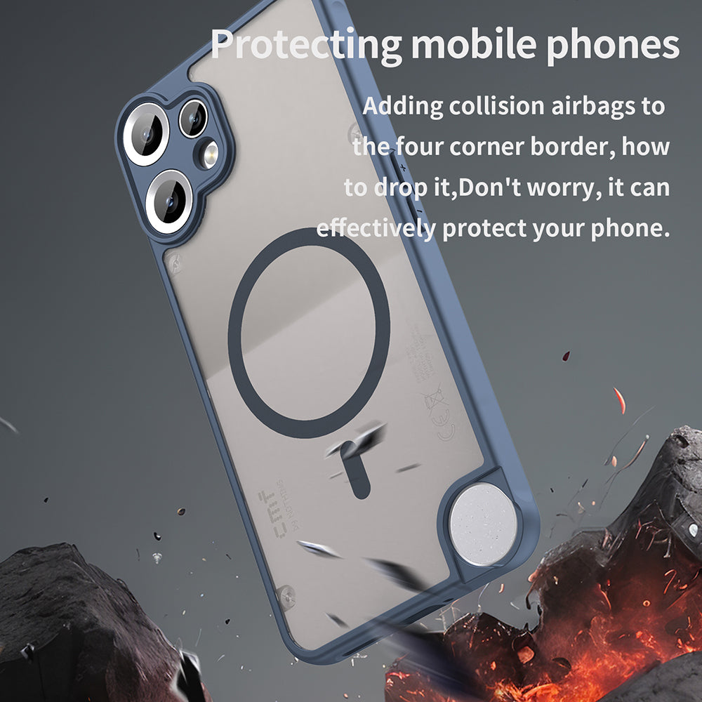 Θήκη MagSafe για Nothing CMF Phone 2 Pro, Techsuit, HaloFrost II, Μπλε Σκούρο