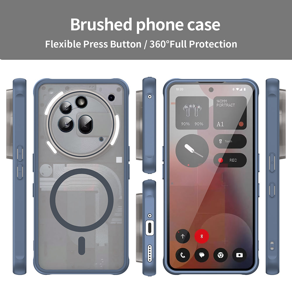 Θήκη MagSafe για Nothing Phone (3a) Pro, Techsuit, HaloFrost II, Μπλε Σκούρο