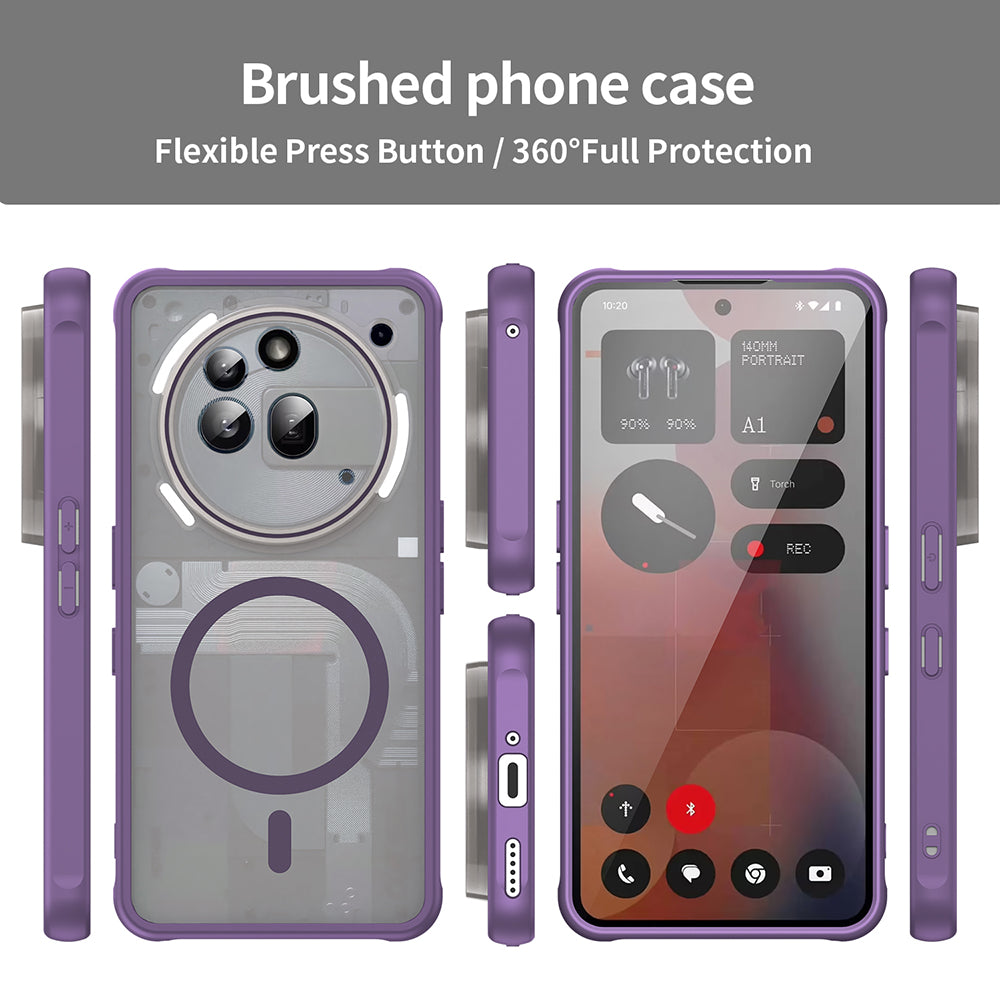 Θήκη MagSafe για Nothing Phone (3a) Pro, Techsuit, HaloFrost II, Μωβ