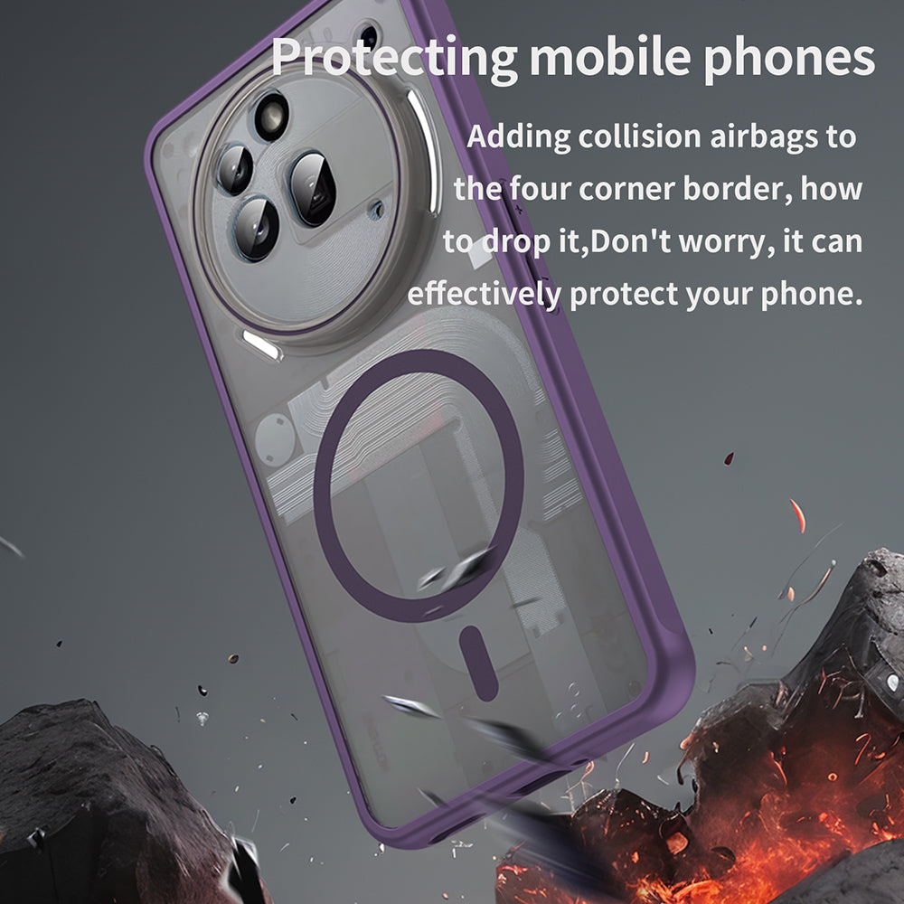 Θήκη MagSafe για Nothing Phone (3a) Pro, Techsuit, HaloFrost II, Μωβ