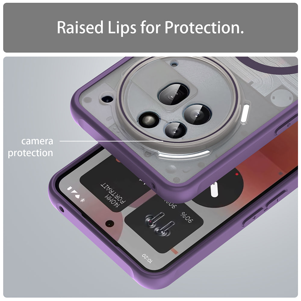 Θήκη MagSafe για Nothing Phone (3a) Pro, Techsuit, HaloFrost II, Μωβ