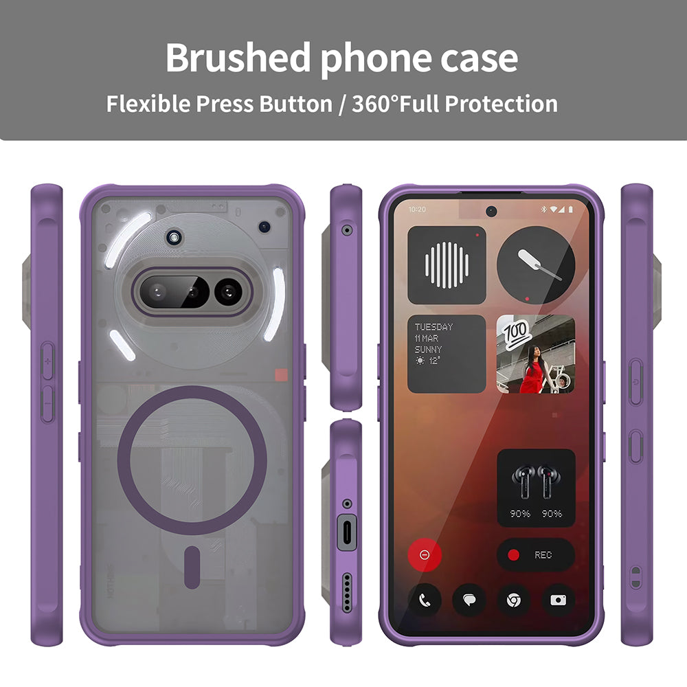 MagSafe Case for Nothing Phone (3a), Techsuit, HaloFrost II, Purple