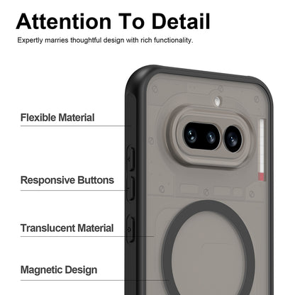 Θήκη MagSafe για Nothing Phone (4a) Pro, Techsuit, HaloFrost II, Μαύρη