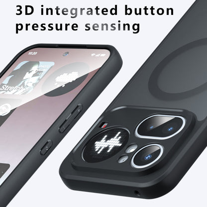 Θήκη MagSafe για Nothing Phone (4a) Pro, Techsuit, PureFrost, Μαύρο Σατινέ