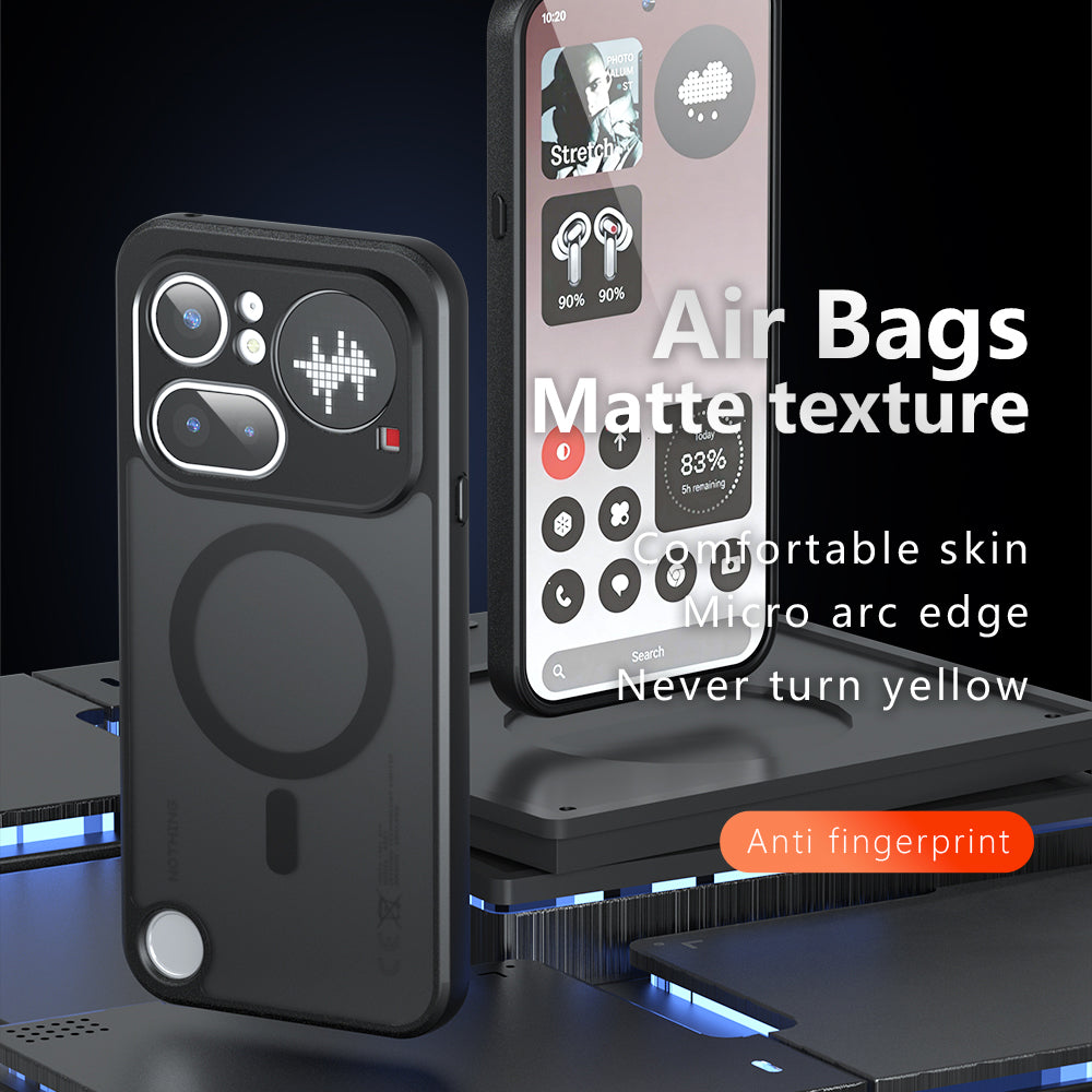 Θήκη MagSafe για Nothing Phone (4a), Techsuit, PureFrost, Μαύρο Σατινέ