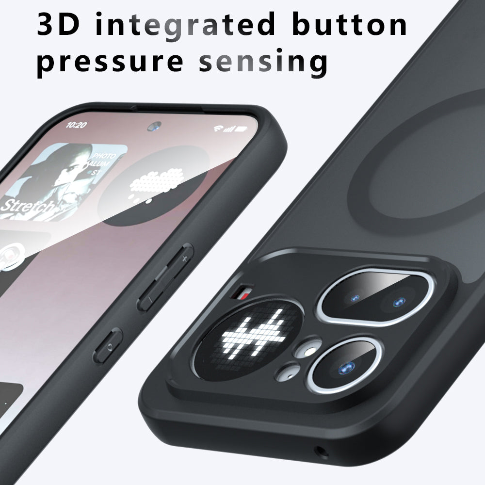 Θήκη MagSafe για Nothing Phone (4a), Techsuit, PureFrost, Μαύρο Σατινέ