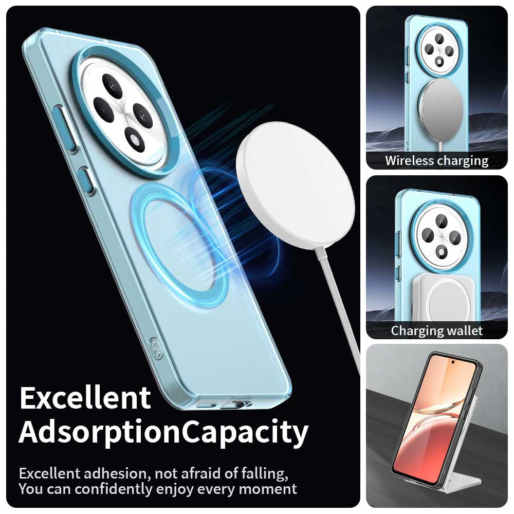 Θήκη MagSafe για Oppo Reno12 FS 5G / Reno12 FS 4G / Reno12 F 4G / Reno12 F, Techsuit, CandyCase, Μπλε
