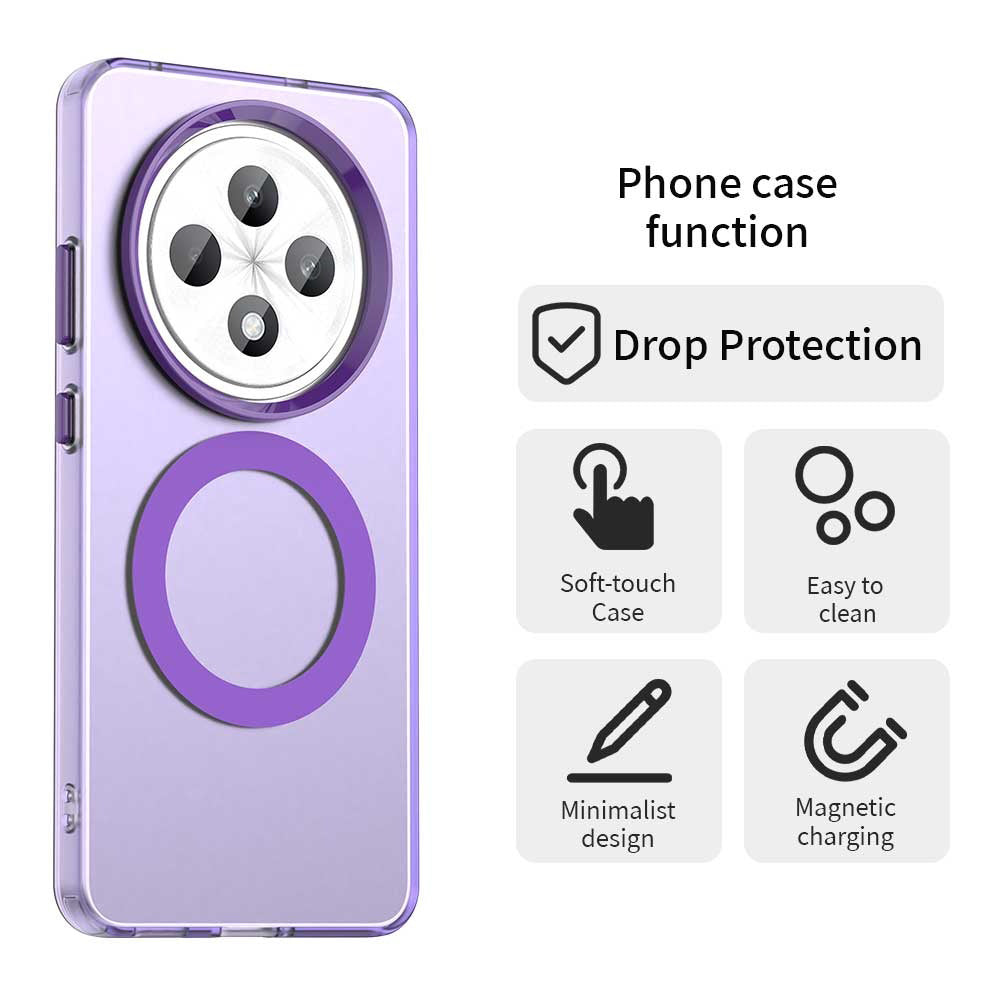 MagSafe Case for Oppo Reno12 FS 5G / Reno12 FS 4G / Reno12 F 4G / Reno12 F, Techsuit, CandyCase, Purple