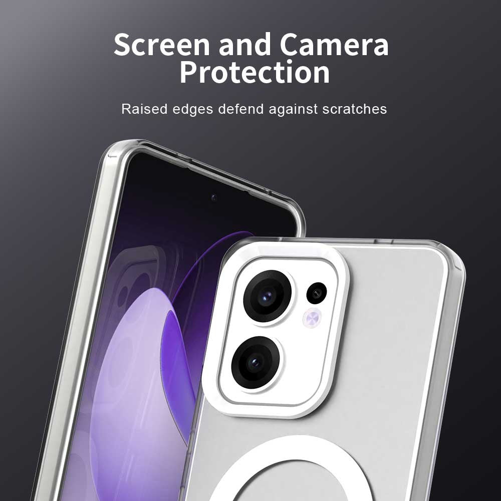 Θήκη MagSafe για Oppo Reno13 FS 5G / Reno13 F 4G / Reno13 F, Techsuit, CandyCase, Λευκό