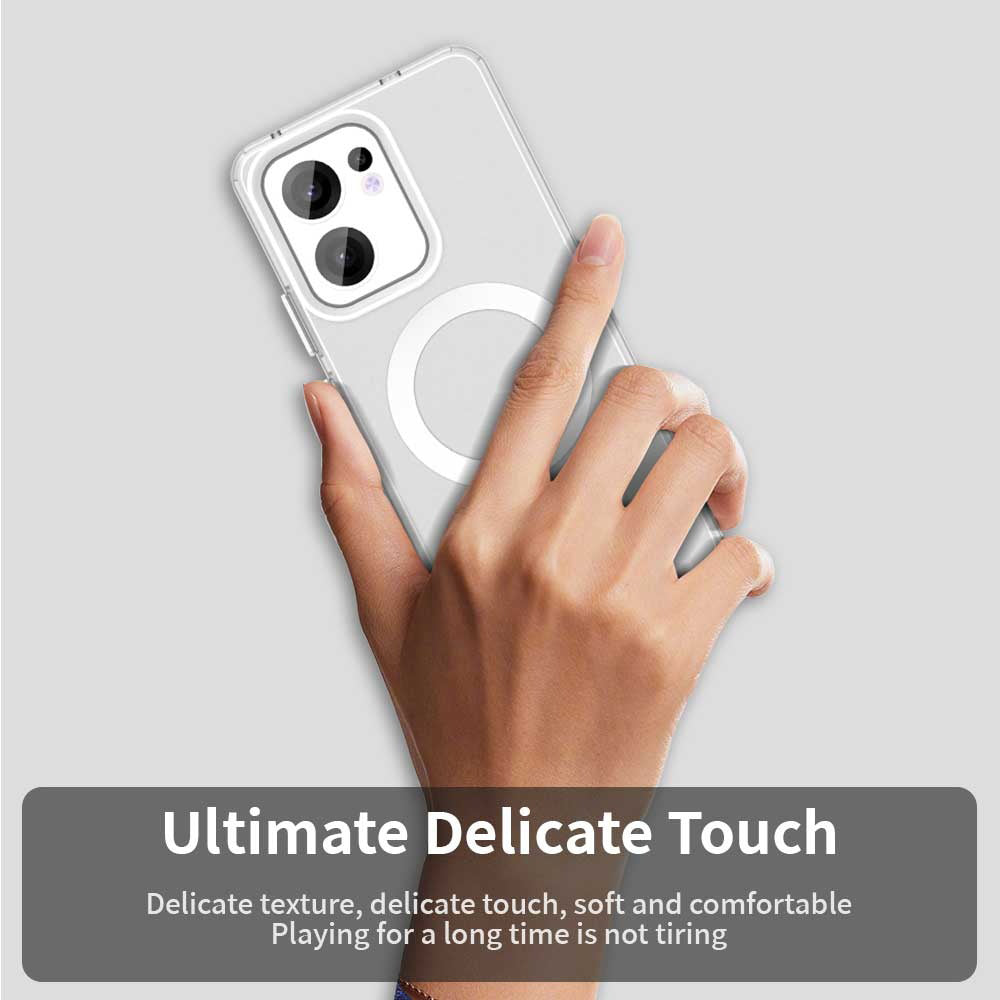 Θήκη MagSafe για Oppo Reno13 FS 5G / Reno13 F 4G / Reno13 F, Techsuit, CandyCase, Λευκό