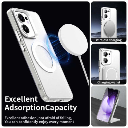 Θήκη MagSafe για Oppo Reno13 FS 5G / Reno13 F 4G / Reno13 F, Techsuit, CandyCase, Λευκό