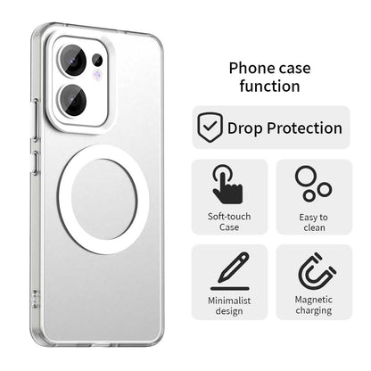 Θήκη MagSafe για Oppo Reno13 FS 5G / Reno13 F 4G / Reno13 F, Techsuit, CandyCase, Λευκό