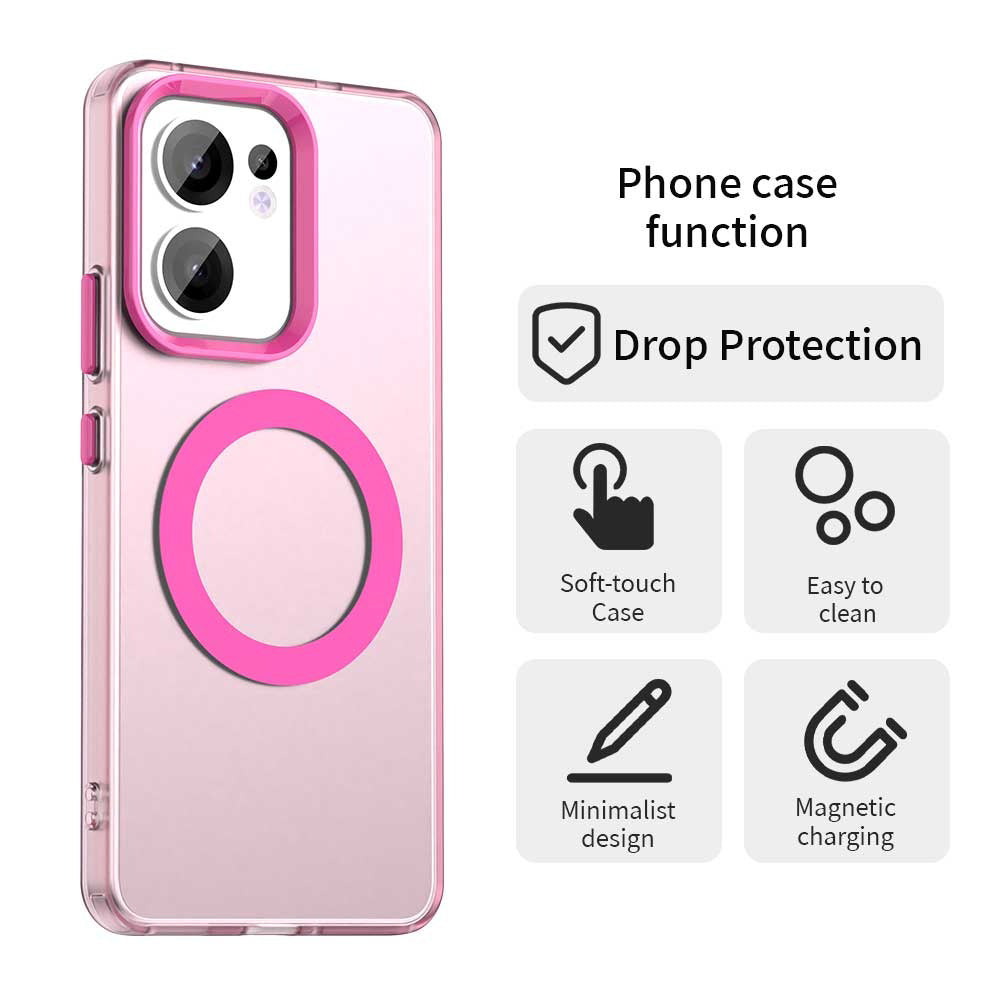 Θήκη MagSafe για Oppo Reno13 FS 5G / Reno13 F 4G / Reno13 F, Techsuit, CandyCase, Ροζ