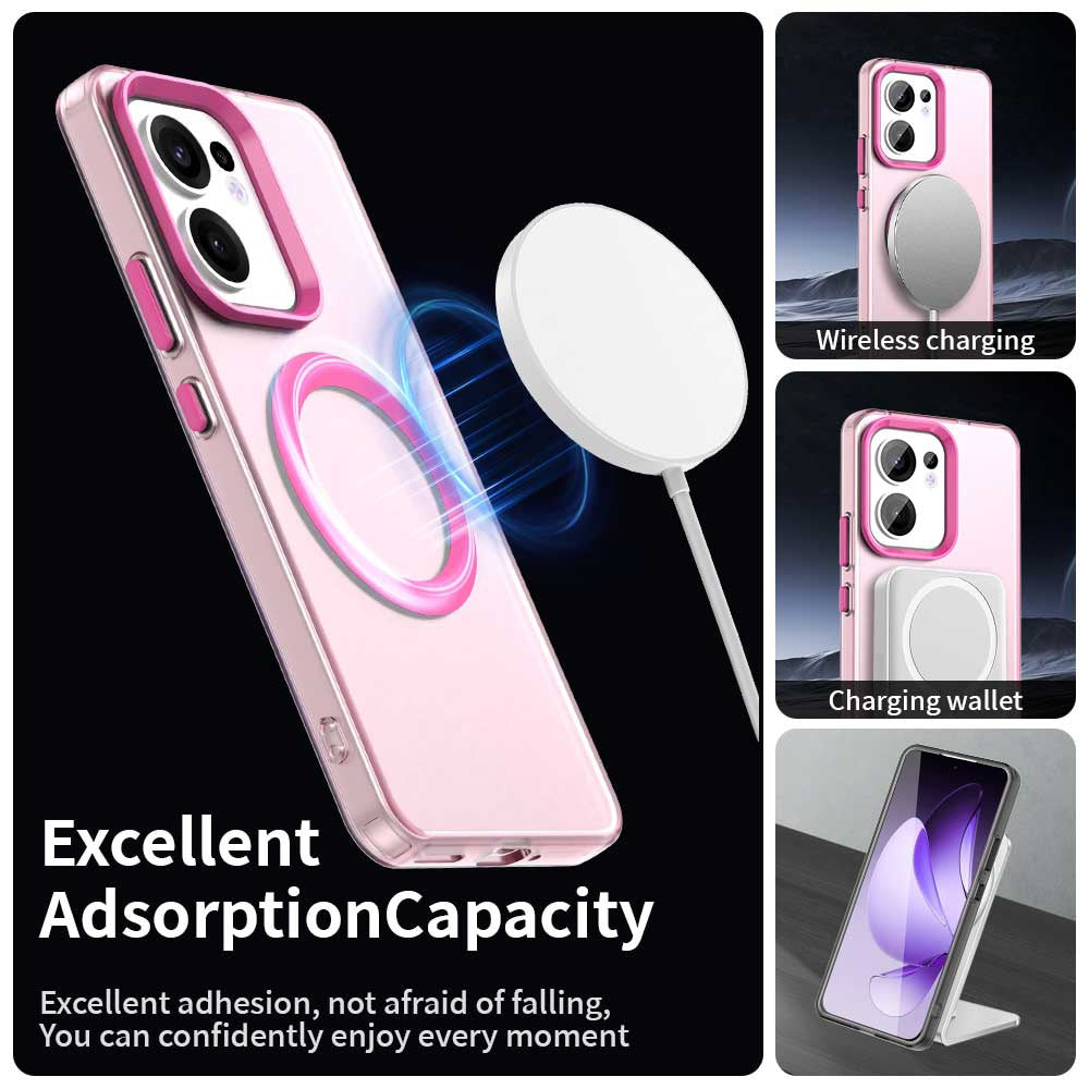 Θήκη MagSafe για Oppo Reno13 FS 5G / Reno13 F 4G / Reno13 F, Techsuit, CandyCase, Ροζ