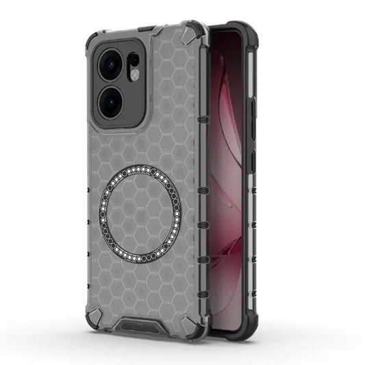 Θήκη MagSafe για Oppo Reno13 FS 5G / Reno13 F 4G / Reno13 F, Techsuit, HoneyComb Shield, Μαύρο
