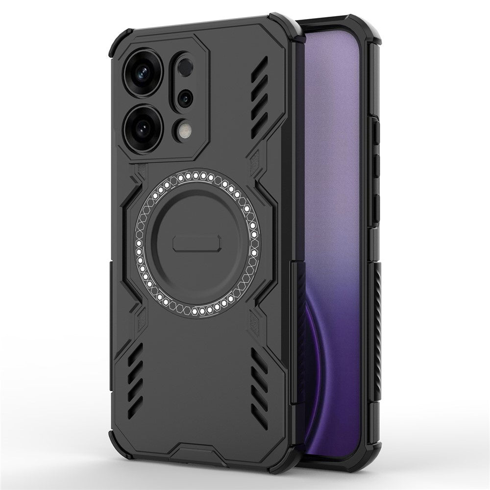 MagSafe Case for Oppo Reno14, Techsuit, ArmorMag, Black