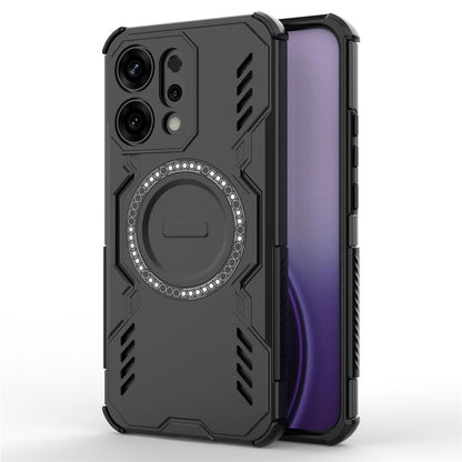 MagSafe Case for Oppo Reno14, Techsuit, ArmorMag, Black