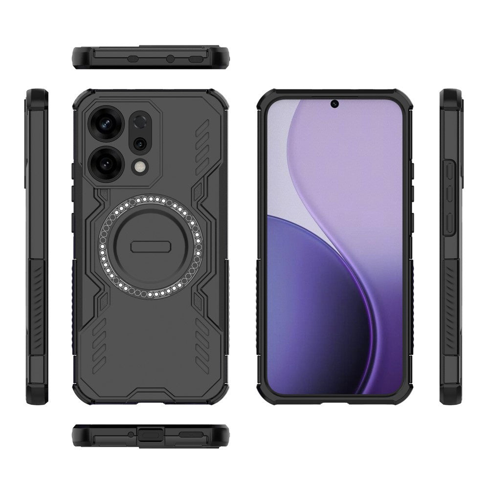 MagSafe Case for Oppo Reno14, Techsuit, ArmorMag, Black