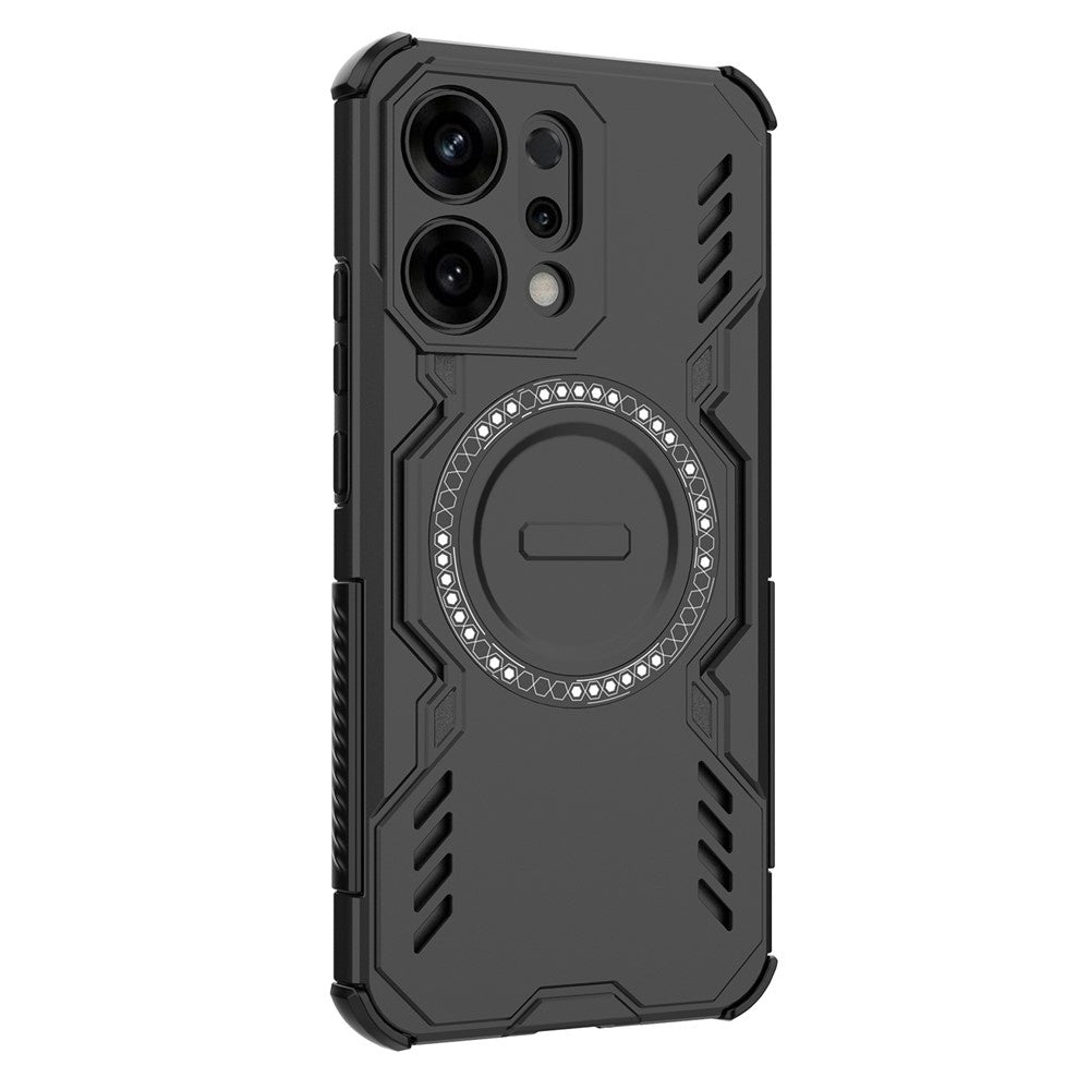 MagSafe Case for Oppo Reno14, Techsuit, ArmorMag, Black