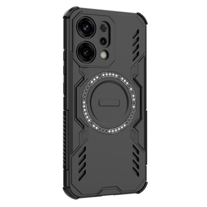 MagSafe Case for Oppo Reno14, Techsuit, ArmorMag, Black