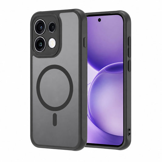 MagSafe Case for Oppo Reno16 F / Reno16 FS, Techsuit, HaloFrost II, Black