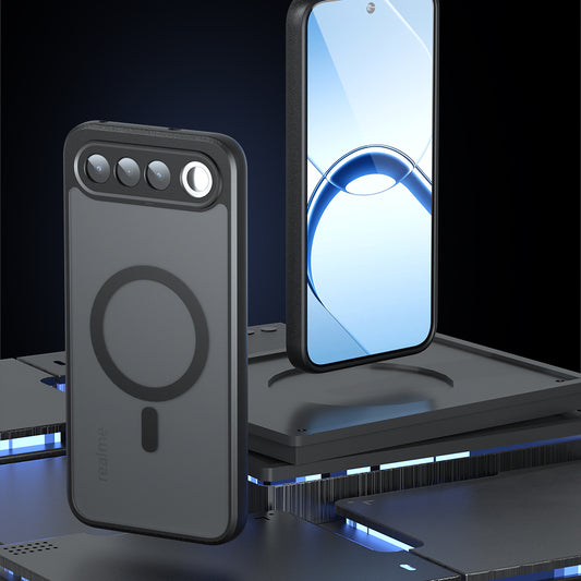 MagSafe Case for Realme 16, Techsuit, PureFrost, Satin Black