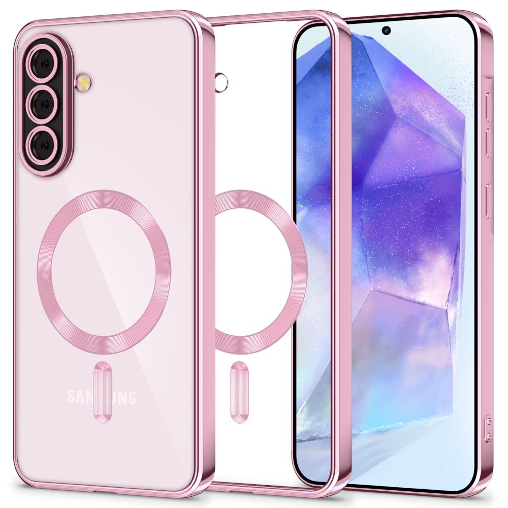 Θήκη MagSafe για Samsung Galaxy A56 A566, Tech-Protect, Magflex, Ροζ Χρυσό