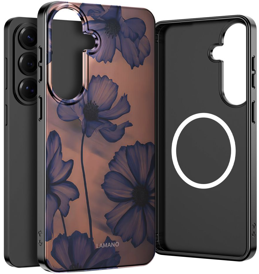 Θήκη MagSafe για Samsung Galaxy S26 S942, Tech-Protect, Lamano Velvet Night, Μαύρη