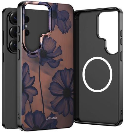 Θήκη MagSafe για Samsung Galaxy S26 Ultra S948, Tech-Protect, Lamano Velvet Night, Μαύρη