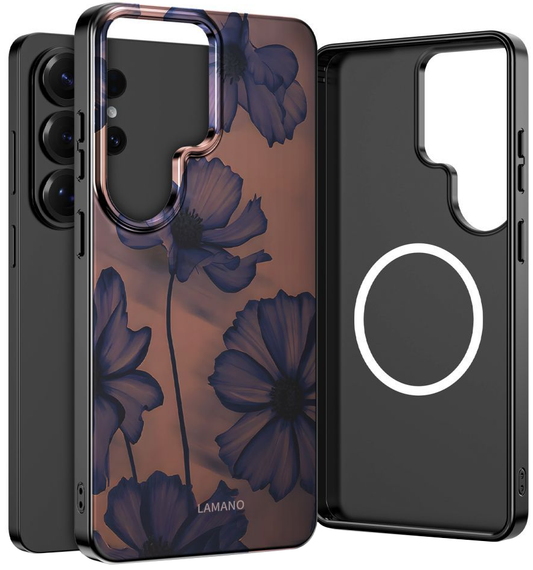 Θήκη MagSafe για Samsung Galaxy S26 Ultra S948, Tech-Protect, Lamano Velvet Night, Μαύρη