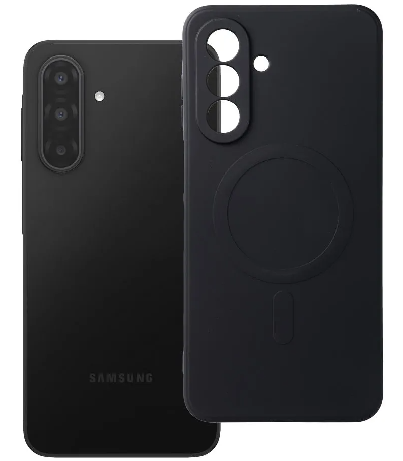 Θήκη MagSafe για Samsung Galaxy A17 4G / A17 5G, OEM, Silicone Mag, Μαύρο
