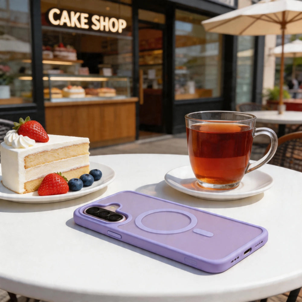 Θήκη MagSafe για Samsung Galaxy A57 5G, Tech-Protect, Magmat, Μωβ Ματ