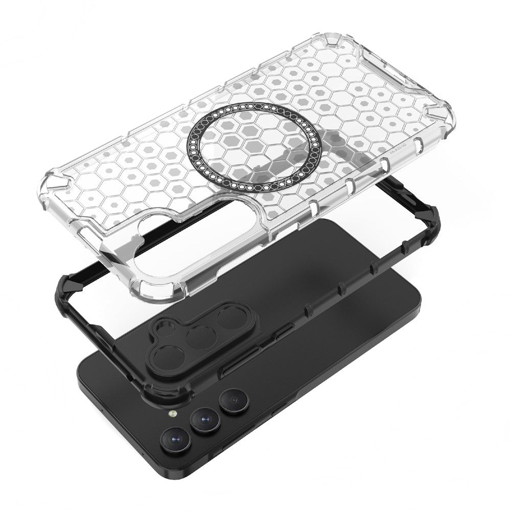 Θήκη MagSafe για Samsung Galaxy S25 Ultra S938, Techsuit, HoneyComb Shield, Μπλε