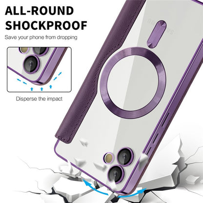 Θήκη MagSafe για Samsung Galaxy A05 A055, Techsuit, SmartMag Book, Μωβ
