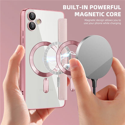 Θήκη MagSafe για Samsung Galaxy A05 A055, Techsuit, SmartMag Book, Ροζ