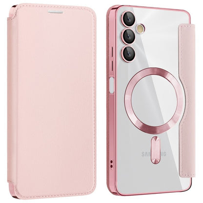 MagSafe Case for Samsung Galaxy A05s A057, Techsuit, SmartMag Book, Pink