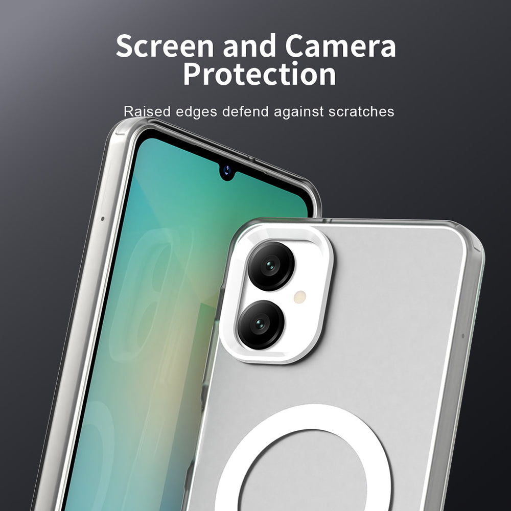 Θήκη MagSafe για Samsung Galaxy A06 A065, Techsuit, CandyCase, Λευκό
