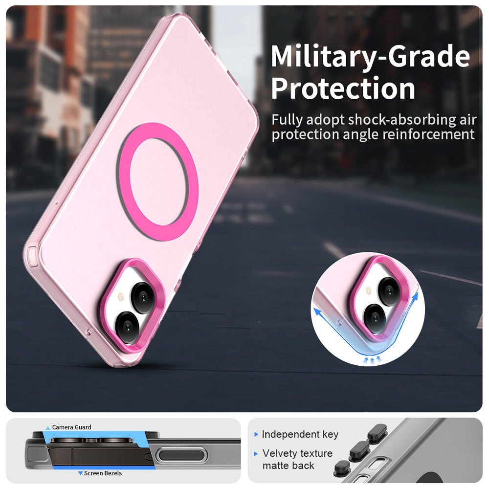 Θήκη MagSafe για Samsung Galaxy A06 A065, Techsuit, CandyCase, Ροζ