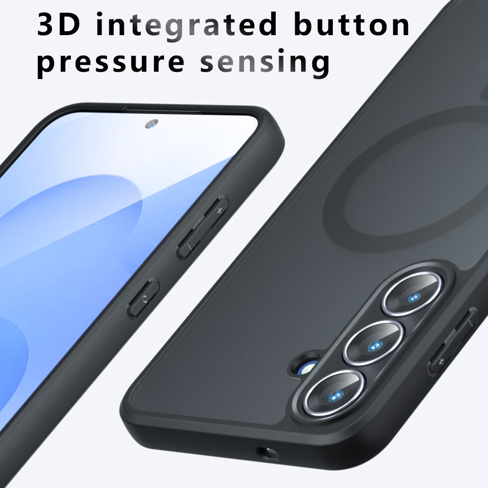 Θήκη MagSafe για Samsung Galaxy A07 4G A075, Techsuit, PureFrost, Ματ Μαύρη