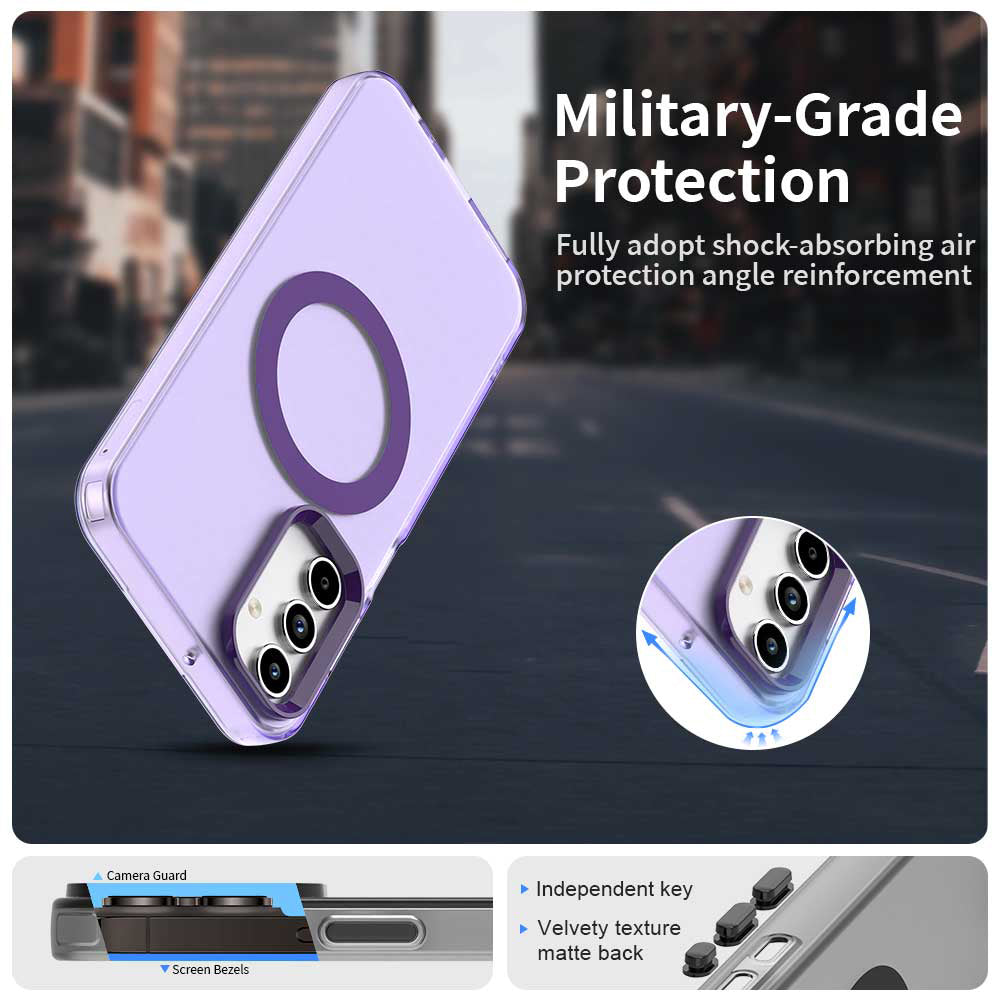 Θήκη MagSafe για Samsung Galaxy A15 5G A156 / A15 A155, Techsuit, CandyCase, Μωβ