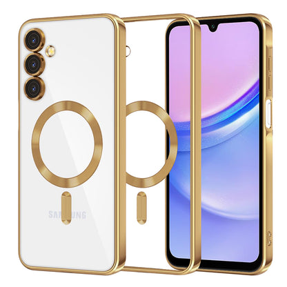 Θήκη MagSafe για Samsung Galaxy A15 5G A156 / A15 A155, Techsuit, Luxury Crystal, Χρυσή